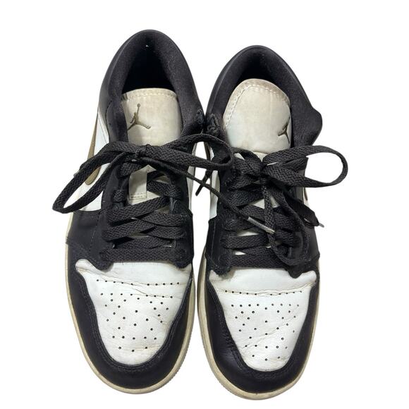 Air Jordan 1 Low Shadow Brown Womens Size 9.5 DC0774-200 Nike Black Sneakers - Picture 3 of 11